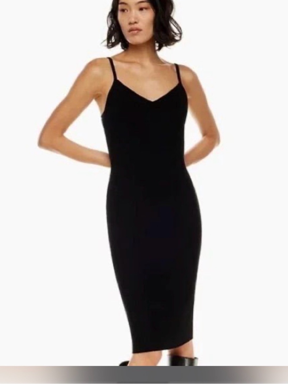 Aritzia Black NWT Midi Dress